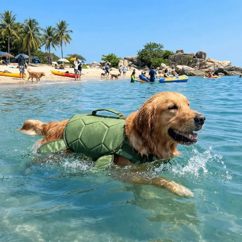 Kamizelka Ratunkowa dla Psa TurtlePup – Bezpieczeństwo w Wodzie (S/M/L/XL)